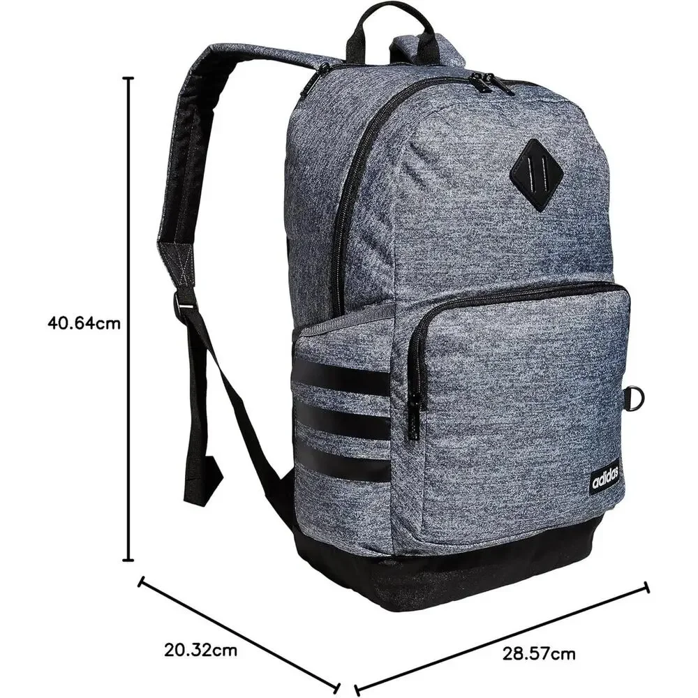Adidas Backpack Color Gray/Black Shoulder Strap Utility Pockets New